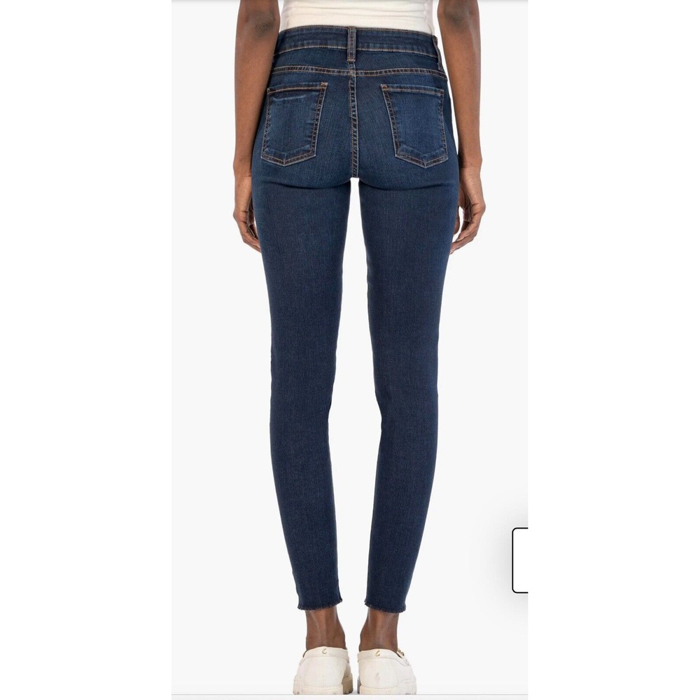 Kut from the Kloth high rise Donna skinny jeans Raw Hem‎ Size 0 - Picture 11 of 12